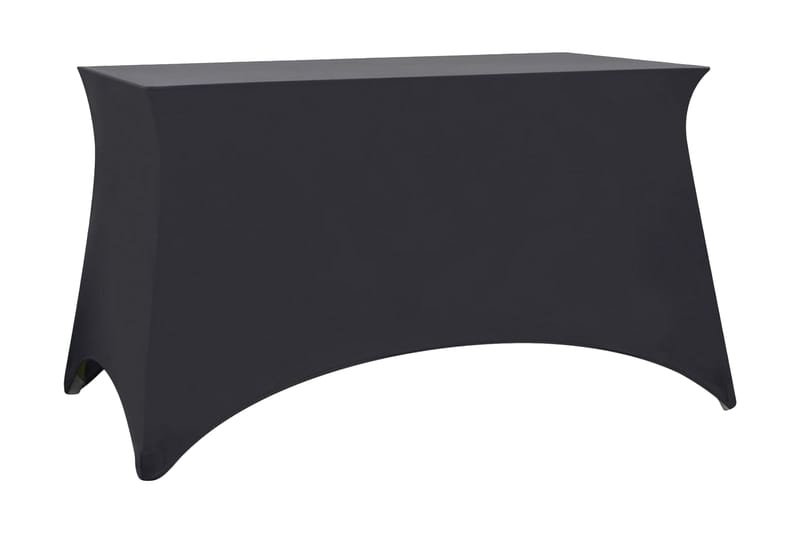 Bordsöverdrag stretch 2 st antracit 120x60,5x74 cm - Grå - Utemöbler & utemiljö - Övrigt utemöbler - Möbelskydd - Överdrag utemöbler