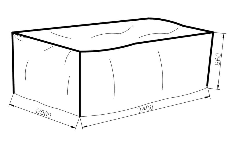 Klas Möbelskydd 200x86x340 - Grå - Utemöbler & utemiljö - Övrigt utemöbler - Möbelskydd - Överdrag utemöbler