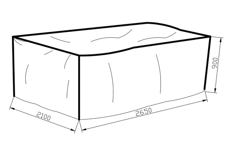 Klas Möbelskydd 210x90x265 - Grå - Utemöbler & utemiljö - Övrigt utemöbler - Möbelskydd - Överdrag utemöbler