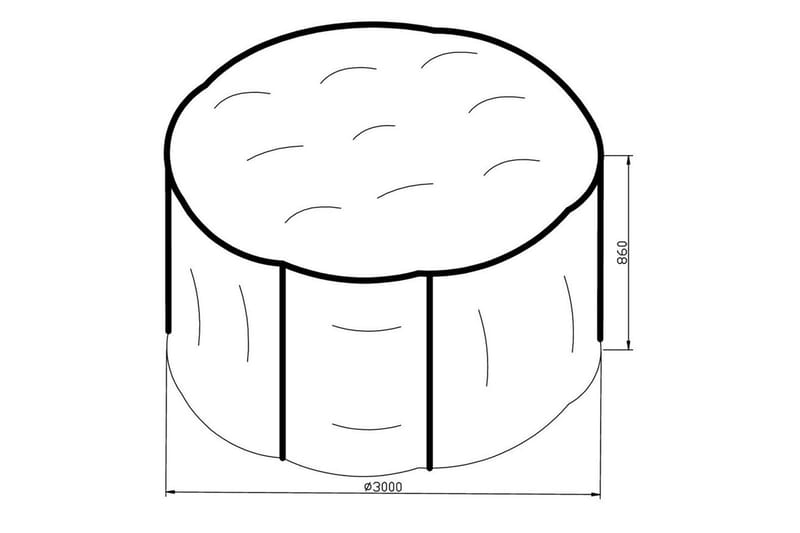 Klas Möbelskydd Rund Ø300 - Grå - Utemöbler & utemiljö - Övrigt utemöbler - Möbelskydd - Överdrag utemöbler