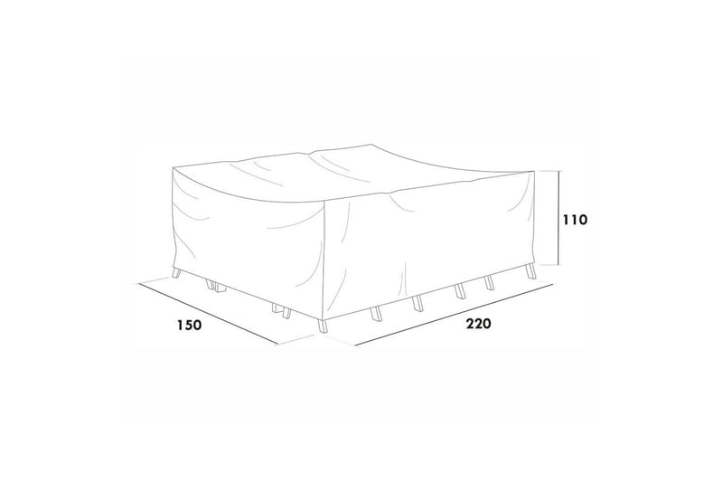 Möbelskydd Matgrupp Hillerstorp Hånger Hög Grå - Utemöbler & utemiljö - Övrigt utemöbler - Möbelskydd - Överdrag utemöbler