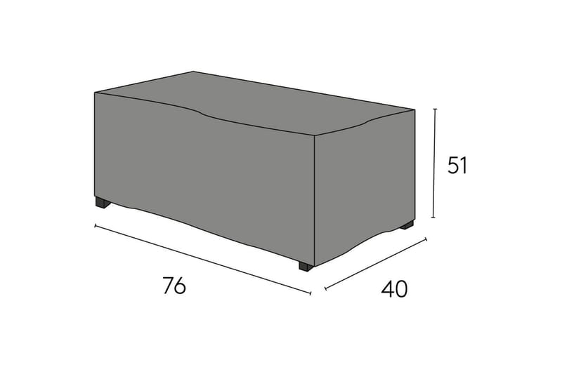 Möbelskydd Sidobord Hillerstorp Oxelunda Hög Svart - Utemöbler & utemiljö - Övrigt utemöbler - Möbelskydd - Överdrag utemöbler