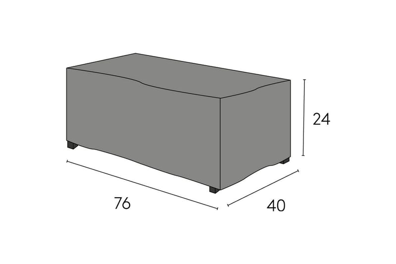 Möbelskydd Sidobord Hillerstorp Oxelunda Låg Svart - Utemöbler & utemiljö - Övrigt utemöbler - Möbelskydd - Överdrag utemöbler