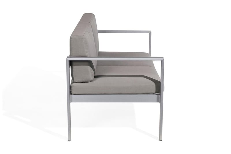 Trädgårdssoffa Tirrena 142 cm - Grå - Loungesoffor - Balkongsoffa - Utesoffa