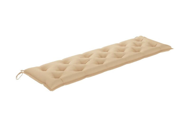 Bänkdyna för trädgården beige 180x50x7 cm tyg - Beige - Utemöbler & utemiljö - Dynor - Soffdyna & bänkdyna utemöbler