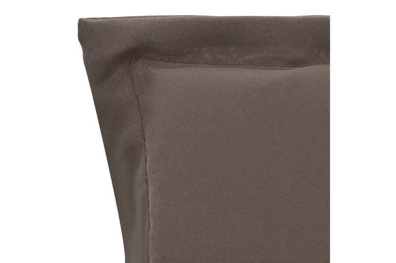 Stolsdynor för trädgården 2 st taupe 120x50x3 cm - Brun - Utemöbler & utemiljö - Dynor - Positionsdynor