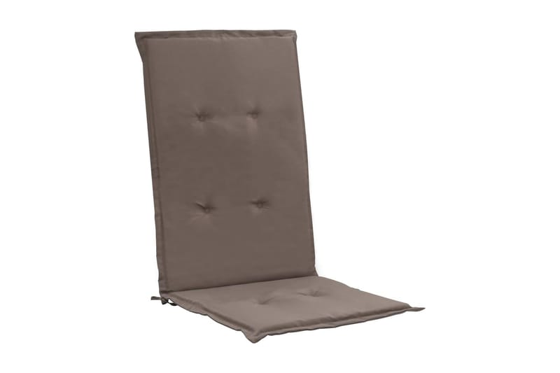 Stolsdynor för trädgården 2 st taupe 120x50x3 cm - Brun - Utemöbler & utemiljö - Dynor - Positionsdynor