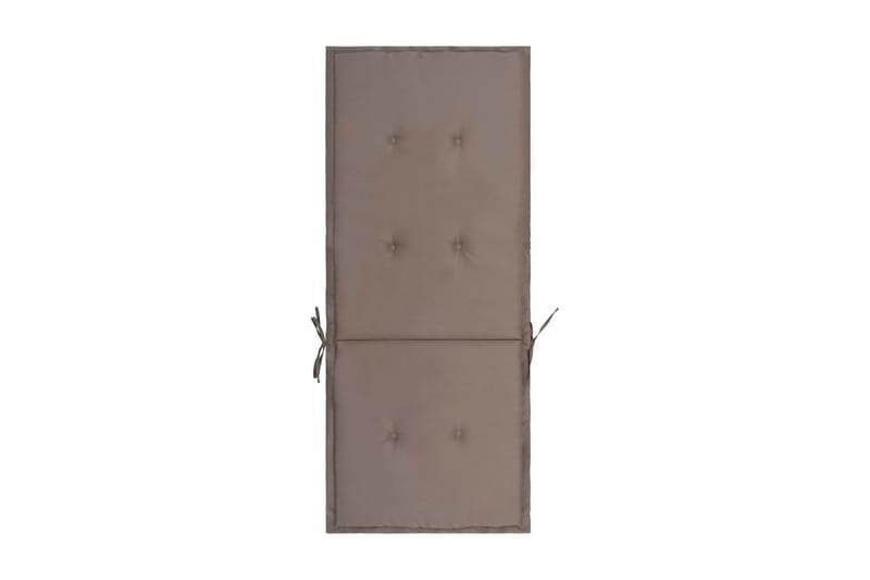 Stolsdynor för trädgården 2 st taupe 120x50x3 cm - Brun - Utemöbler & utemiljö - Dynor - Positionsdynor