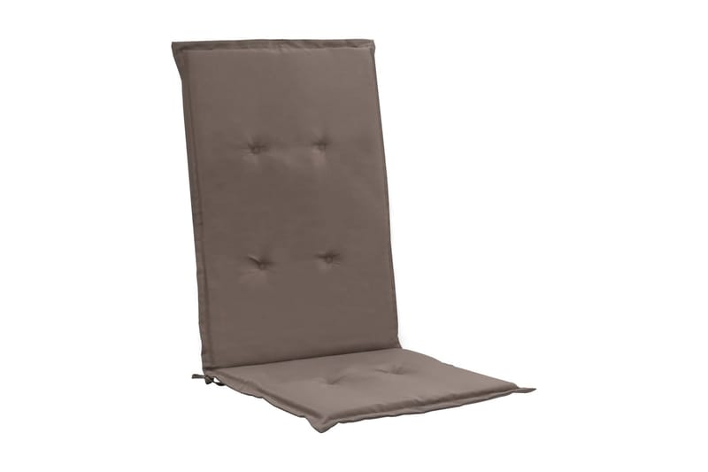 Stolsdynor för trädgården 4 st taupe 120x50x3 cm - Brun - Utemöbler & utemiljö - Dynor - Positionsdynor