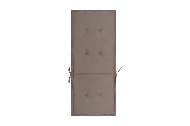 Stolsdynor för trädgården 4 st taupe 120x50x3 cm - Brun - Utemöbler & utemiljö - Dynor - Positionsdynor