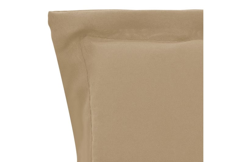 Dynor för trädgårdsstolar 2 st beige 100x50x3 cm - Beige - Utemöbler & utemiljö - Dynor - Sittdyna & ryggdyna utemöbler