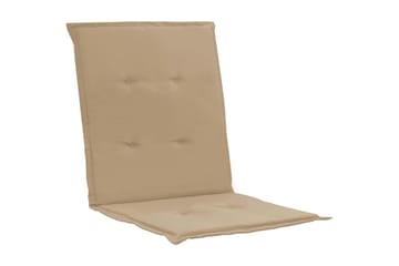 Dynor f�ör trädgårdsstolar 2 st beige 100x50x3 cm