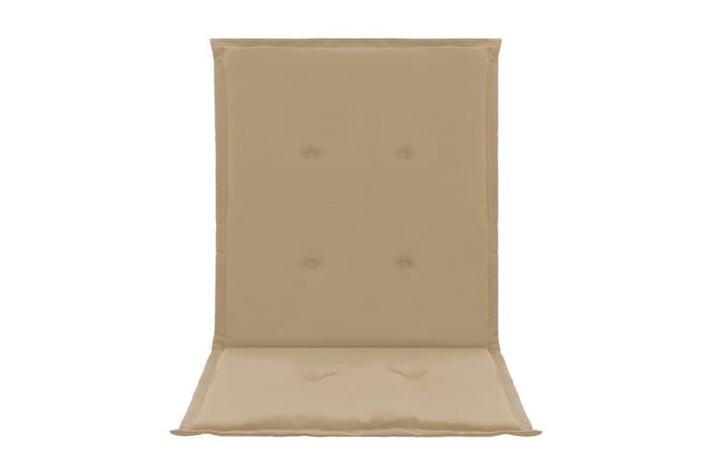 Dynor för trädgårdsstolar 2 st beige 100x50x3 cm - Beige - Utemöbler & utemiljö - Dynor - Sittdyna & ryggdyna utemöbler