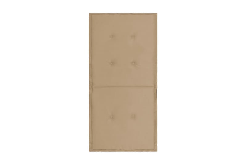 Dynor för trädgårdsstolar 2 st beige 100x50x3 cm - Beige - Utemöbler & utemiljö - Dynor - Sittdyna & ryggdyna utemöbler