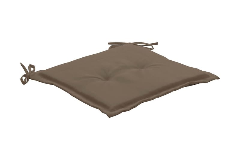 Dynor för trädgårdsstolar 4 st taupe 40x40x3 cm - Brun - Utemöbler & utemiljö - Dynor - Sittdyna & ryggdyna utemöbler