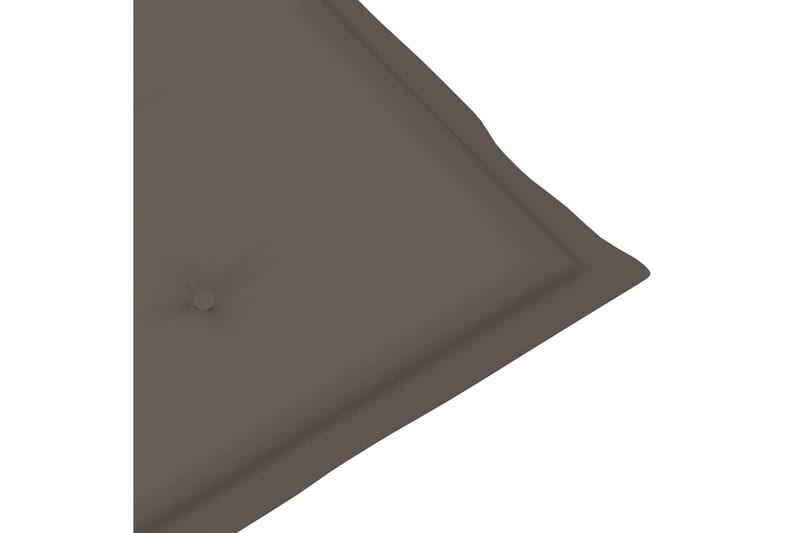 Dynor för trädgårdsstolar 6 st taupe 120x50x4 cm - Brun - Utemöbler & utemiljö - Dynor - Sittdyna & ryggdyna utemöbler