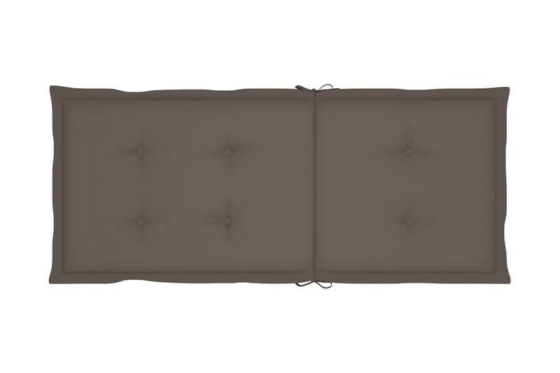 Dynor för trädgårdsstolar 6 st taupe 120x50x4 cm - Brun - Utemöbler & utemiljö - Dynor - Sittdyna & ryggdyna utemöbler