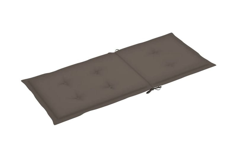 Dynor för trädgårdsstolar 6 st taupe 120x50x4 cm - Brun - Utemöbler & utemiljö - Dynor - Sittdyna & ryggdyna utemöbler