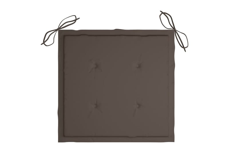 Dynor för trädgårdsstolar 6 st taupe 50x50x4 cm tyg - Brun - Utemöbler & utemiljö - Dynor - Sittdyna & ryggdyna utemöbler