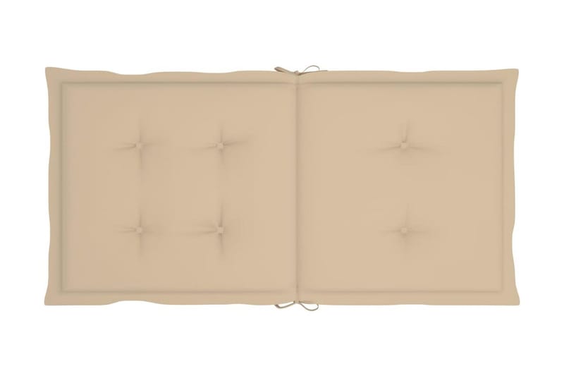 Sittdynor för trädgården 6 st beige 100x50x4 cm - Beige - Utemöbler & utemiljö - Dynor - Sittdyna & ryggdyna utemöbler