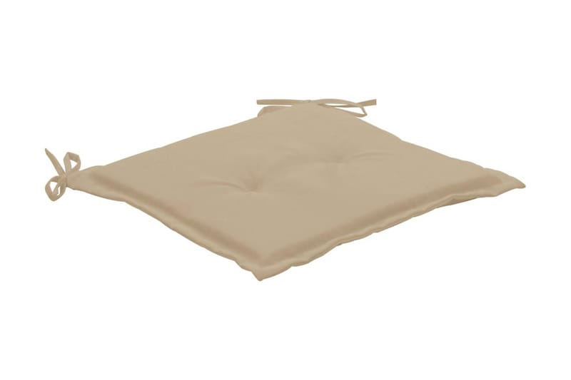 Stolsdynor för trädgården 2 st beige 50x50x3 cm - Beige - Utemöbler & utemiljö - Dynor - Sittdyna & ryggdyna utemöbler