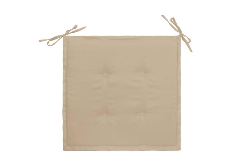 Stolsdynor för trädgården 2 st beige 50x50x3 cm - Beige - Utemöbler & utemiljö - Dynor - Sittdyna & ryggdyna utemöbler