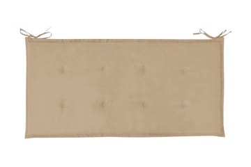 Bänkdyna för trädgården beige 100x50x3 cm