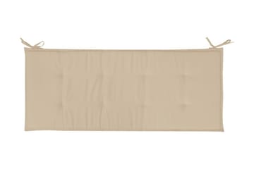 Bänkdyna för trädgården beige 150x50x3 cm