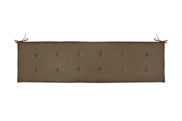 Dyna för trädgårdsbänk taupe 180x50x3 cm