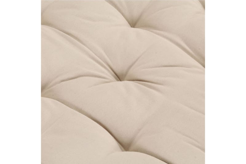 Dyna till pallsoffa bomull 120x80x10 cm beige - Beige - Utemöbler & utemiljö - Dynor - Soffdyna & bänkdyna utemöbler