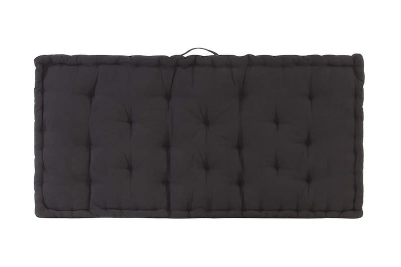 Dyna till pallsoffa bomull 120x80x10 cm svart - Svart - Utemöbler & utemiljö - Dynor - Soffdyna & bänkdyna utemöbler