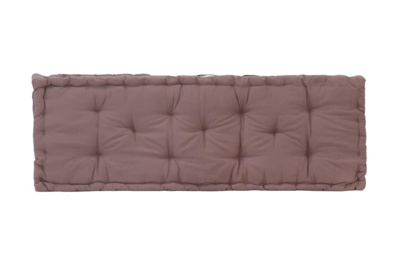 Dyna till pallsoffa bomull 120x40x7 cm taupe - Brun - Utemöbler & utemiljö - Dynor - Soffdyna & bänkdyna utemöbler