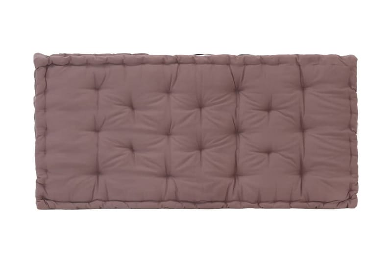 Dyna till pallsoffa bomull 120x80x10 cm taupe - Brun - Utemöbler & utemiljö - Dynor - Soffdyna & bänkdyna utemöbler