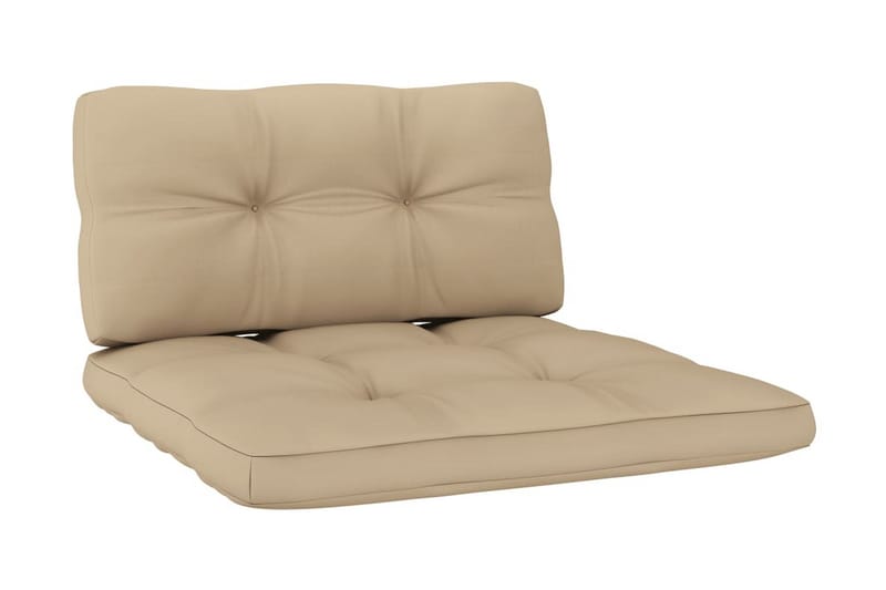 Dynor till pallsoffa 2 st beige - Beige - Utemöbler & utemiljö - Dynor - Soffdyna & bänkdyna utemöbler