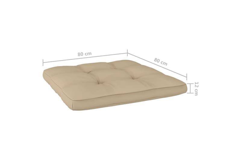 Dynor till pallsoffa 2 st beige - Beige - Utemöbler & utemiljö - Dynor - Soffdyna & bänkdyna utemöbler