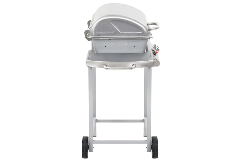 Gasolgrill med 2 grillzoner rostfritt stål silver - Silver - Utemöbler & utemiljö - Grill & utekök - Gasolgrillar