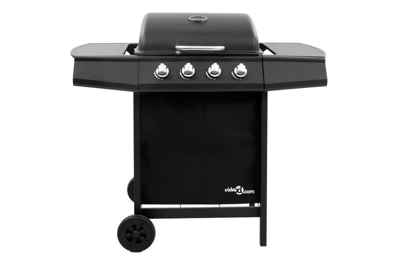 Gasolgrill med 4 brännare svart - Svart - Utemöbler & utemiljö - Grill & utekök - Gasolgrillar