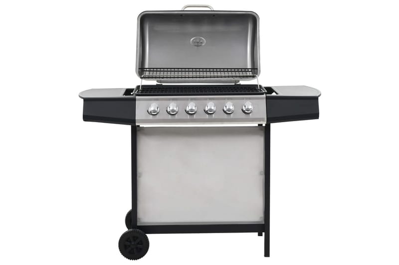 Gasolgrill med 6 grillzoner rostfritt stål silver - Silver - Utemöbler & utemiljö - Grill & utekök - Gasolgrillar