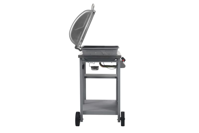 Gasolgrill med sidobord i 3 nivåer silver - Silver - Utemöbler & utemiljö - Grill & utekök - Gasolgrillar