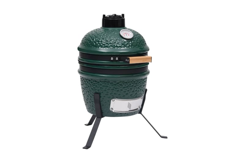 Kamado Rökgrill 2-i-1 keramik 56 cm grön - Grön - Utemöbler & utemiljö - Grill & utekök - Grilltillbehör