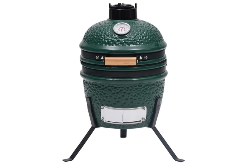 Kamado Rökgrill 2-i-1 keramik 56 cm grön - Grön - Utemöbler & utemiljö - Grill & utekök - Grilltillbehör