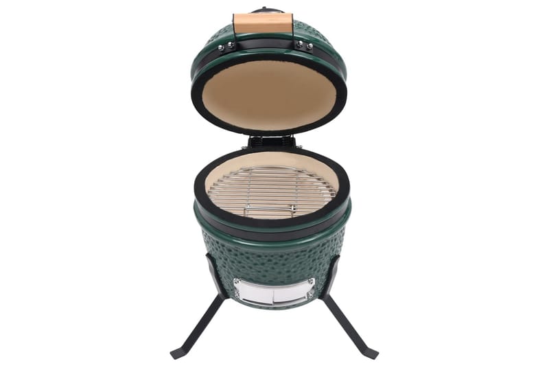 Kamado Rökgrill 2-i-1 keramik 56 cm grön - Grön - Utemöbler & utemiljö - Grill & utekök - Grilltillbehör