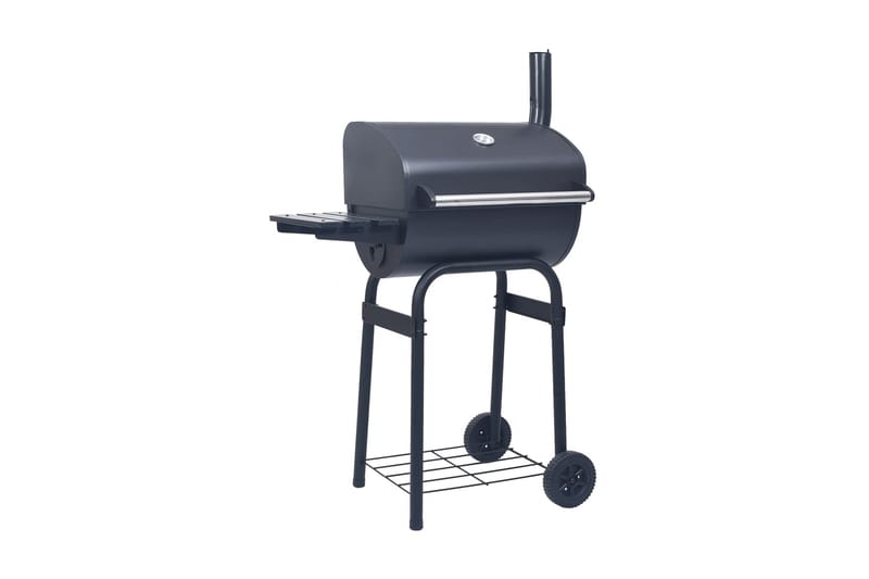 Kolgrill/rökargrill med nedre hylla svart - Svart - Utemöbler & utemiljö - Grill & utekök - Kolgrillar