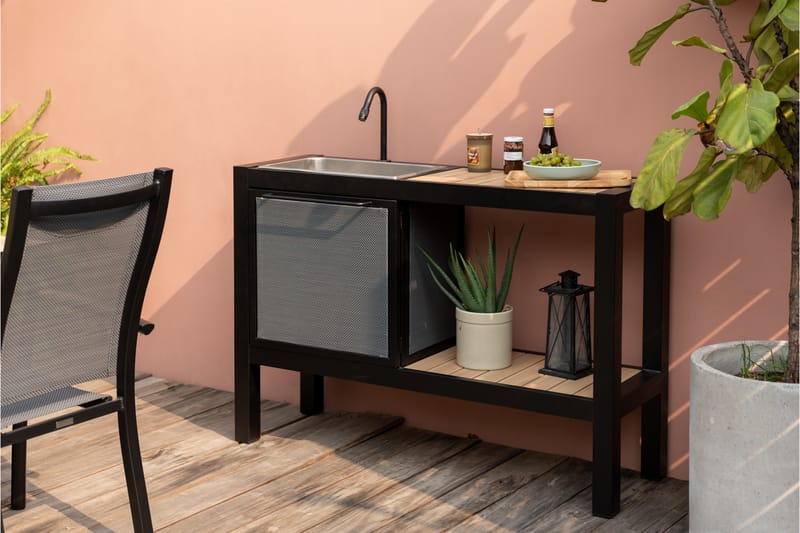 Utekök Panama utan grill 132x48 cm Svart - Lifestyle Garden - Utemöbler & utemiljö - Grill & utekök - Utekök - Kompletta utekök