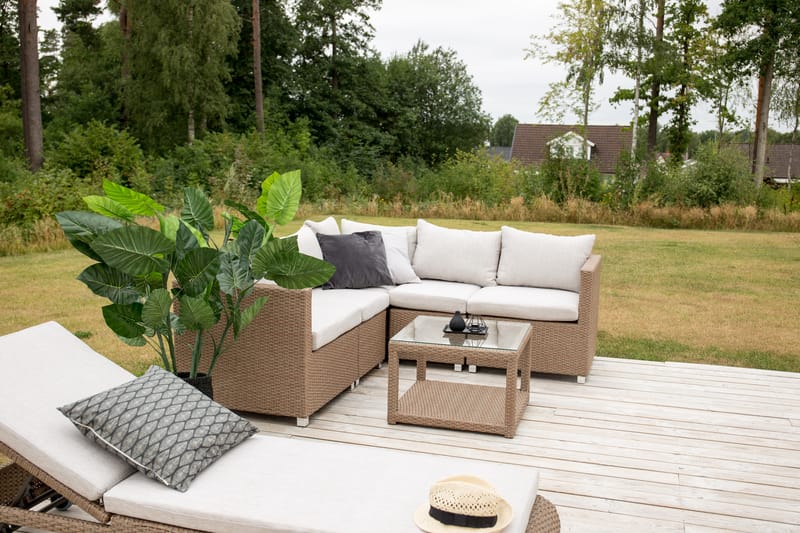 Vamos Loungegrupp - Beige/Natur - Utemöbler & utemiljö - Loungemöbler - Loungeset & loungegrupp