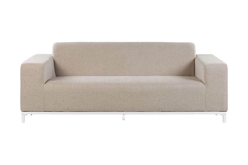 3-sits Utesoffa Hughen - Beige - Utemöbler & utemiljö - Loungemöbler - Loungesoffor