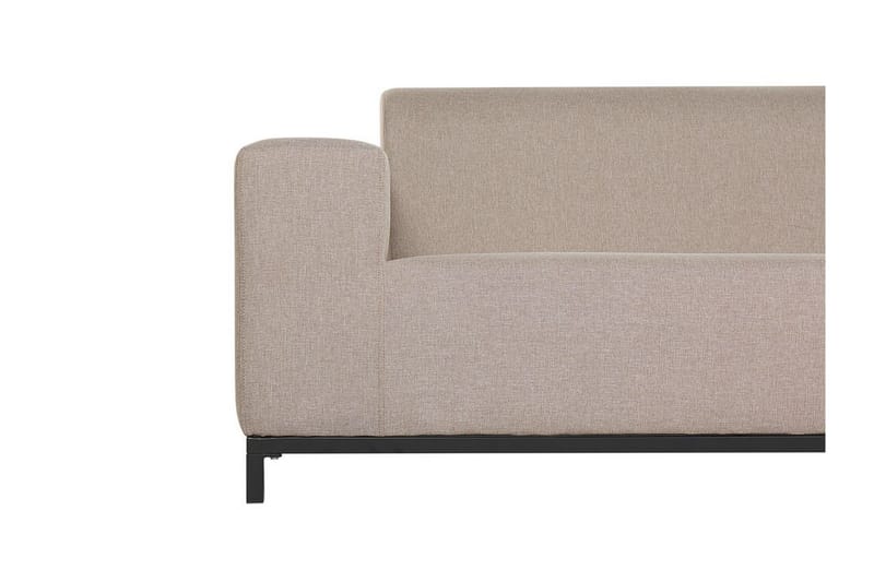 3-sits Utesoffa Hughen - Beige/Svart - Utemöbler & utemiljö - Loungemöbler - Loungesoffor