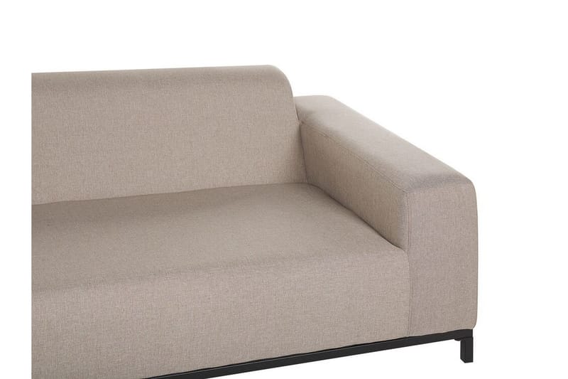 3-sits Utesoffa Hughen - Beige/Svart - Utemöbler & utemiljö - Loungemöbler - Loungesoffor