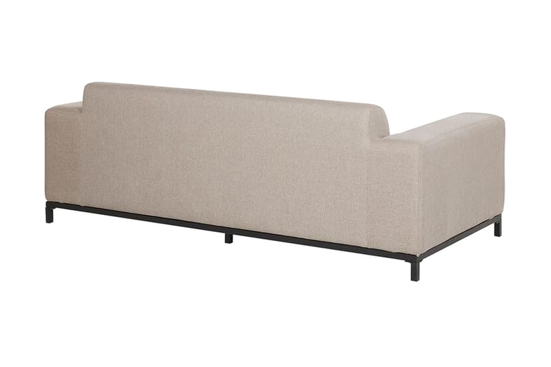 3-sits Utesoffa Hughen - Beige/Svart - Utemöbler & utemiljö - Loungemöbler - Loungesoffor