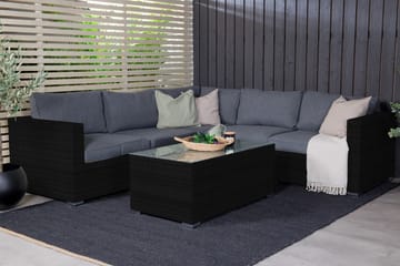 Amazon Loungesoffa Utomhus - Svart - Utemöbler & utemiljö - Loungemöbler - Loungesoffor